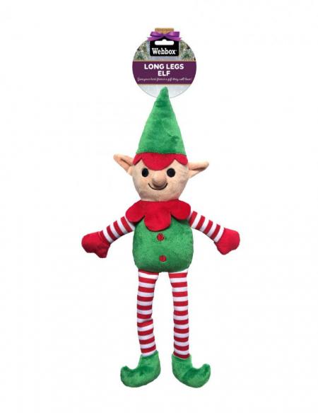 Christmas elf dog toy top